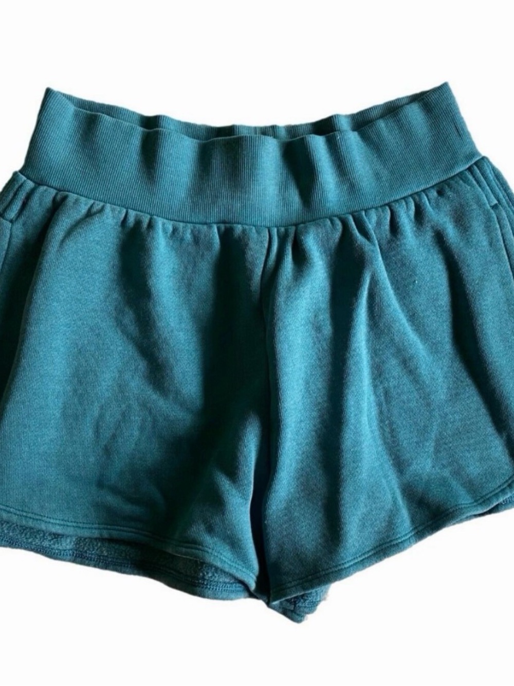 Victoria's Secret On Point Women's Teal Sweat Fleece Shorts NEW Tags S XS $35